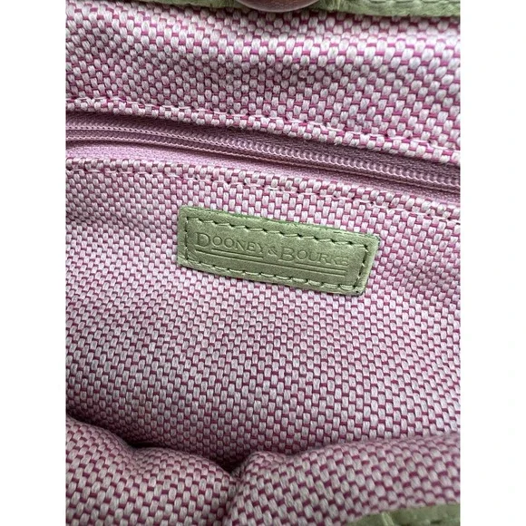 Vintage Dooney & Bourke Leather‎ Pistachio Green Hobo Shoulder Bag - Picture 6 of 9